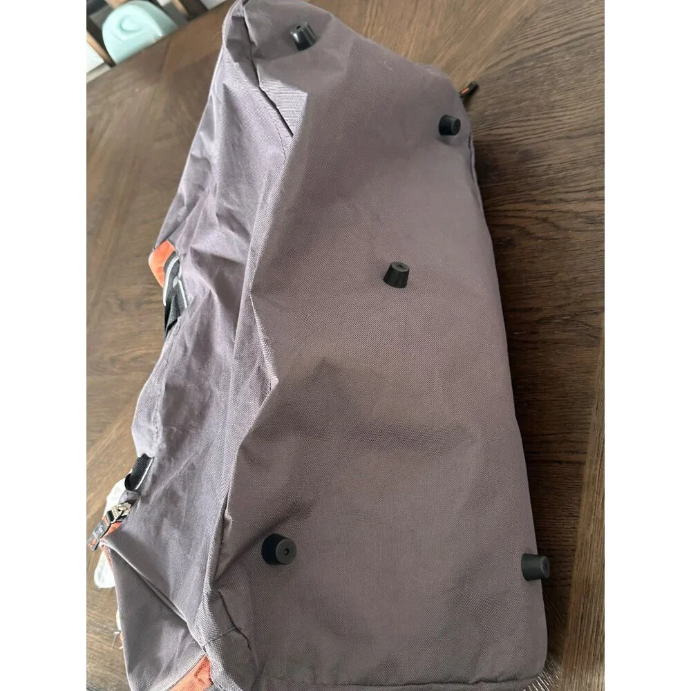 Jeep Gray & Orange‎ Duffel Bag With Shoulder Strap & Zipper Closure